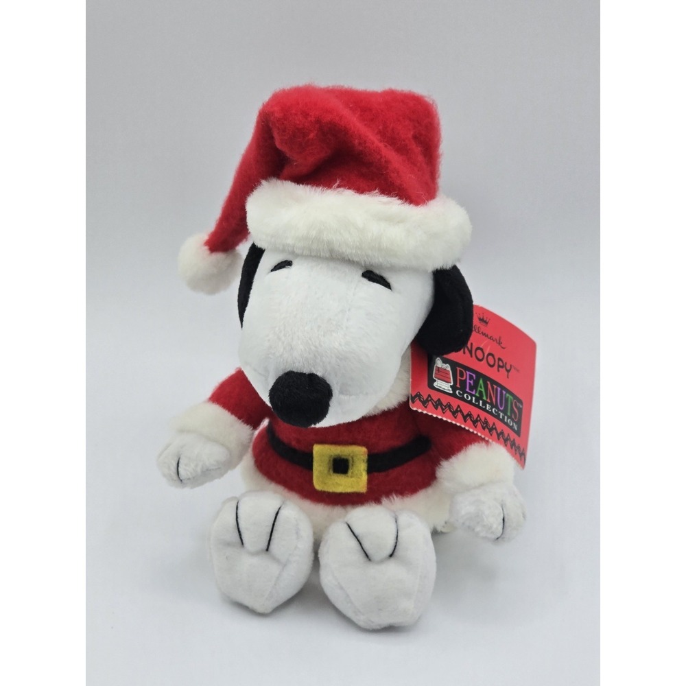 Hallmark‎ Peanuts Collection Santa Snoopy 8" Plush